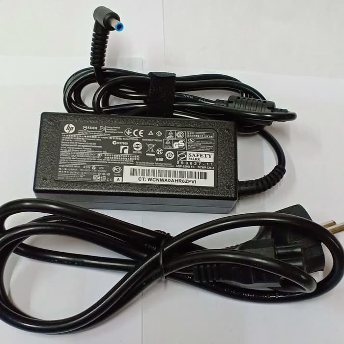 Adaptor HP Original 19.5V-2.31A DC 4.5x3.0 Blue Pin 
