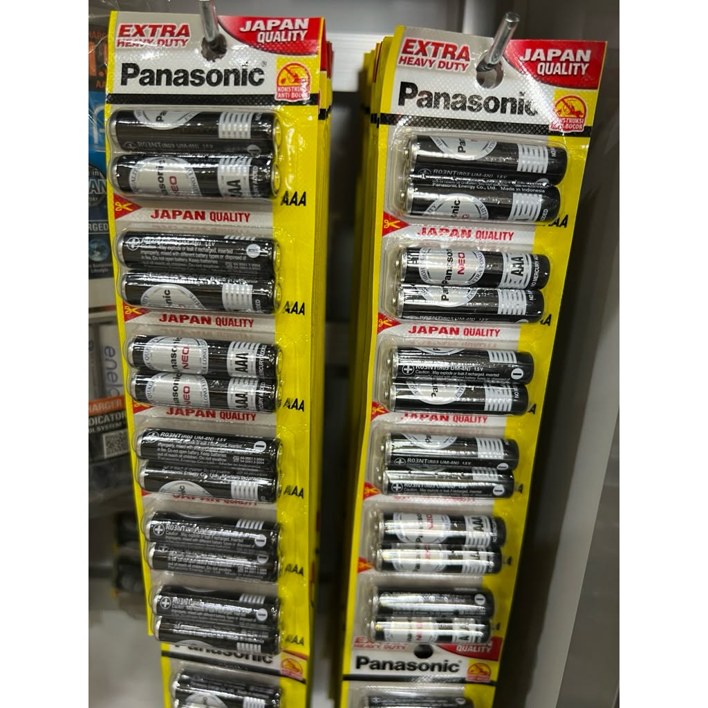 Baterai Panasonic AAA A3 Extra Heavy Duty R03NT 1.5V (Satuan)